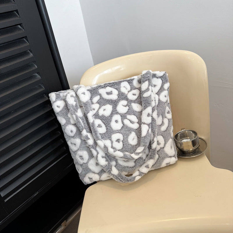 Printing Color Contrast Casual Simple Large Capacity Shoulder Bag