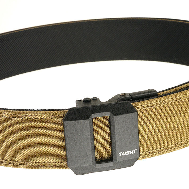 Double-layer Hardened Automatic Buckle Shooting Training Hanger Pistol Belt