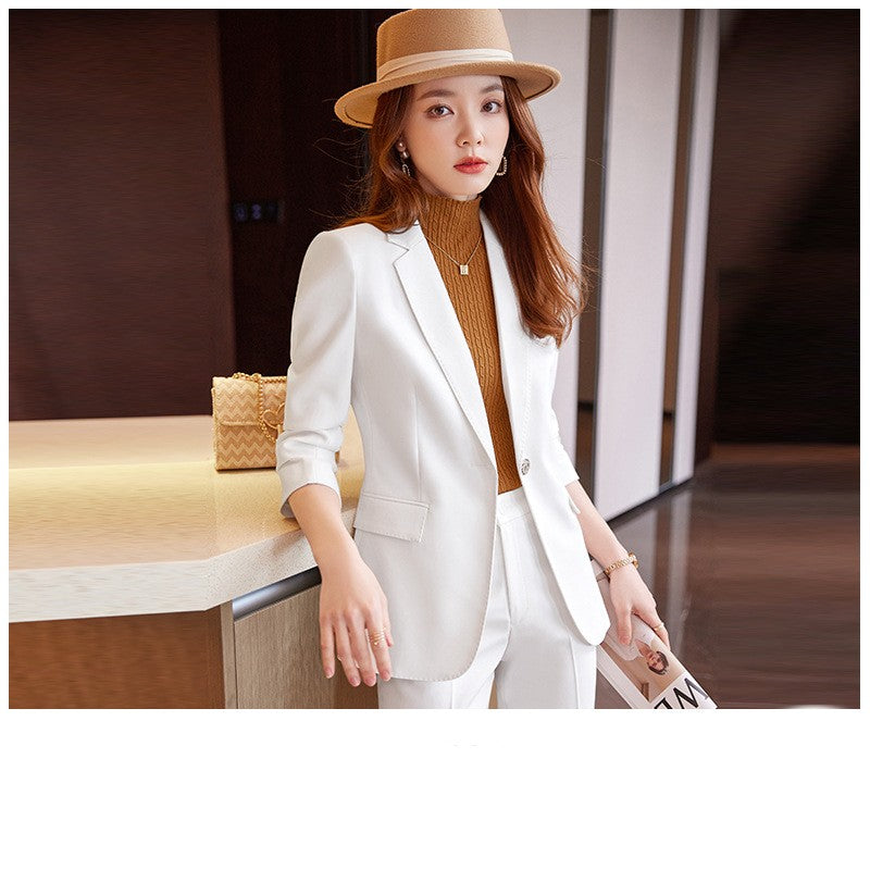 Autumn And Winter Professional Suit Women's Dress President's Formal Dress