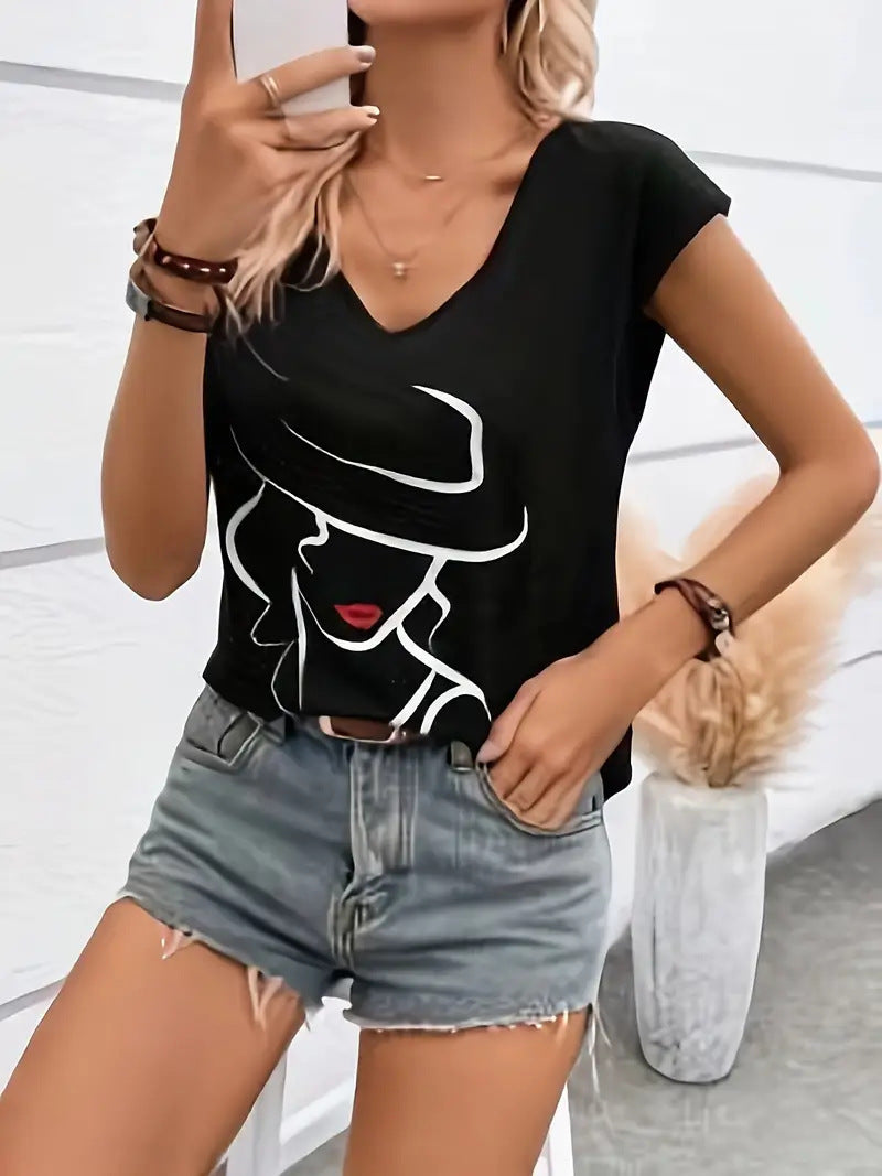 High-grade Spring V-neck Women's