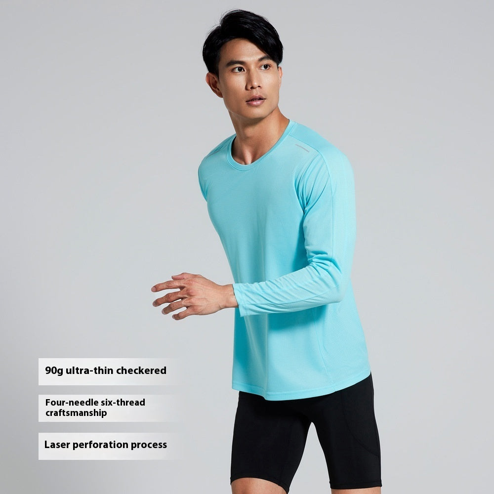 Solid Color Running Fitness Sports Quick-drying Top Men