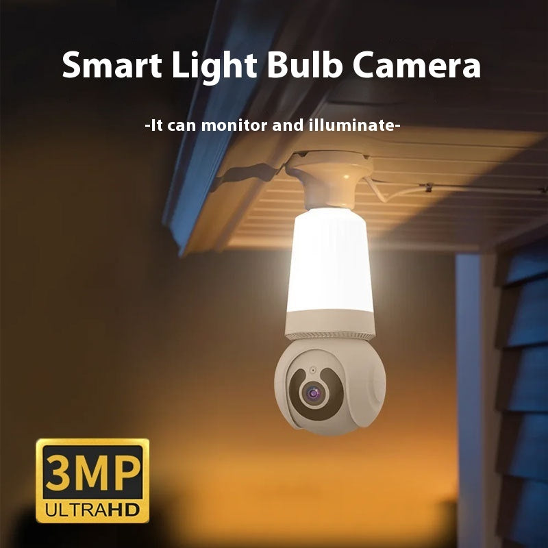 Wireless Wifi Mobile Phone Remote Night Vision V380 Bulb Camera