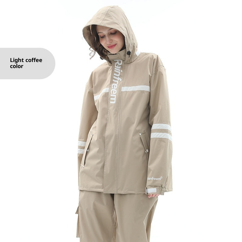 Raincoat Rain Pants Suit Outdoor Fashion Double-layer Split In Stock