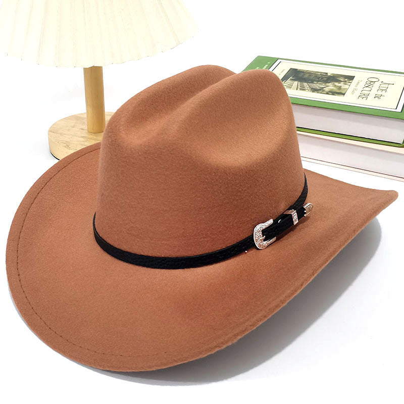 New One-word Top Big Brim Western Cowboy Hat