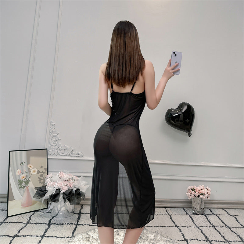 Sexy Lingerie Sexy Uniform Pajamas Suspenders