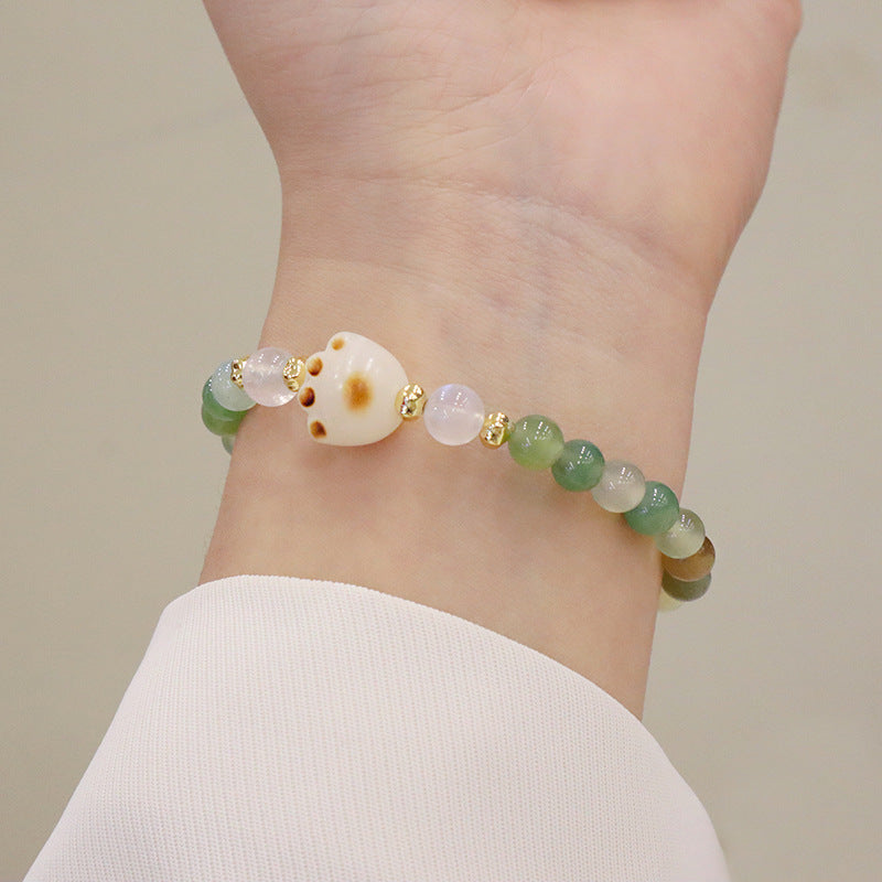 Natural Sunstone Crystal Bracelet Female Cut Surface Advanced