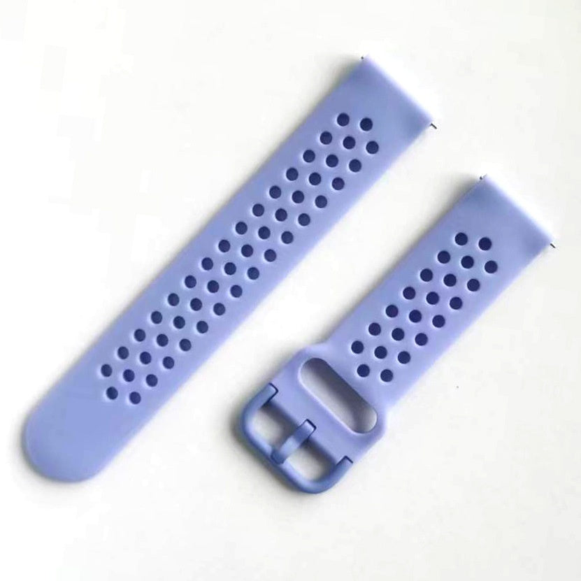 Silicone Watch Strap Porous Straight Buckle