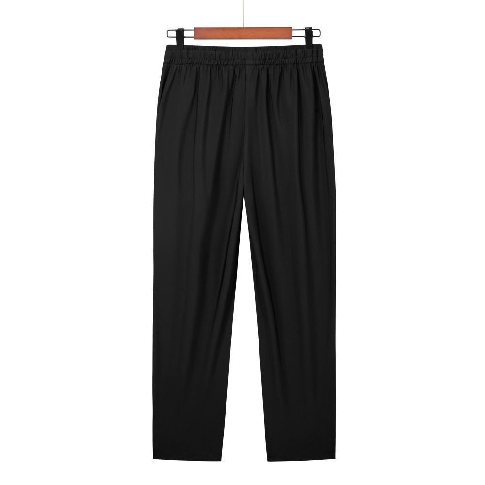 Summer Ice Silk Cool Long Pants Quick-drying Thin
