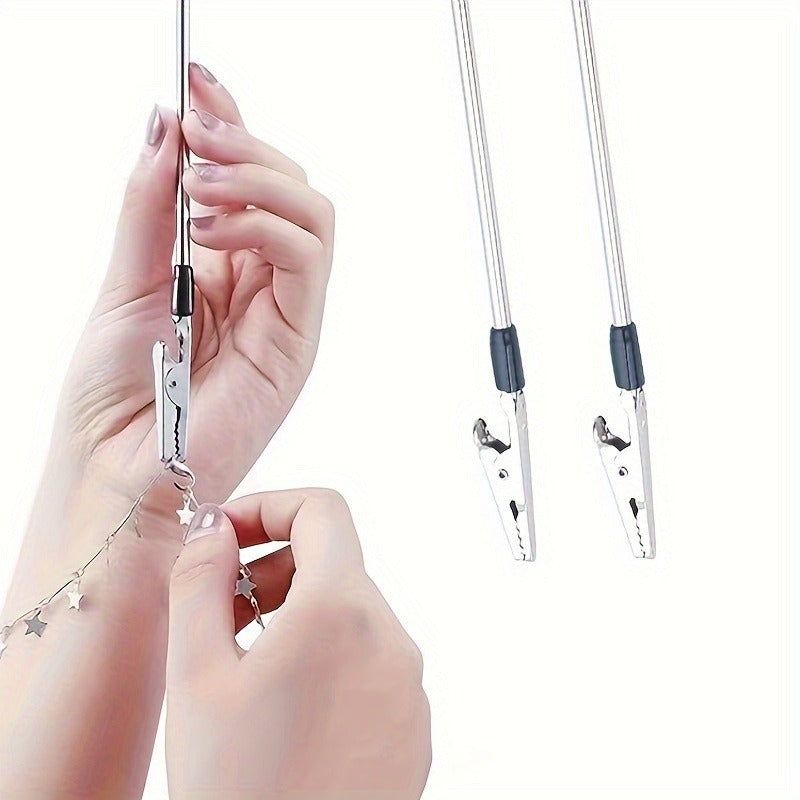 Jewelry Bracelet Accessory Tool Gold-Plated Iron Rod Multi-Functional Alligator Clip Note Holder 155mm