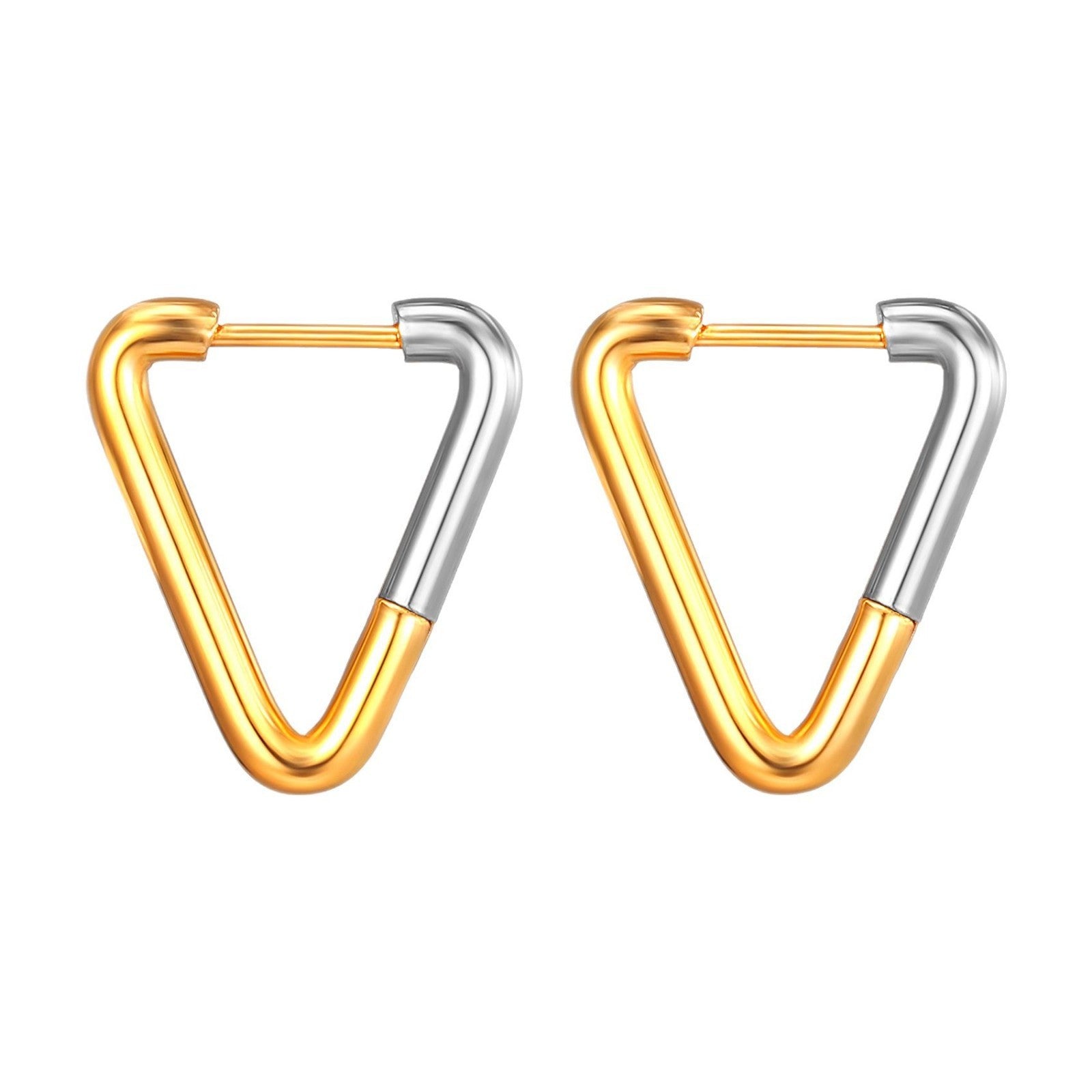 N Earrings Gradually Golden High-grade Ear Ring Titanium Steel Special-interest Earrings