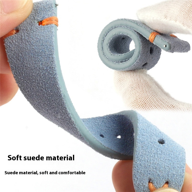 Suede Genuine Leather Strap 18mm 20mm 22mm 24mm