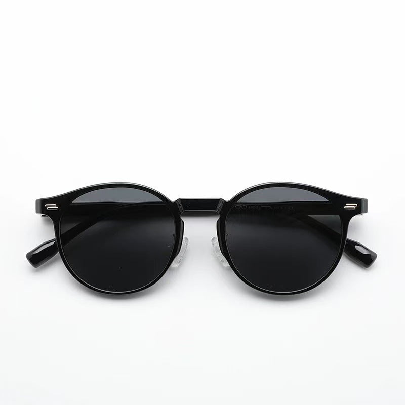 Japanese-style Retro Sunglasses Women's Trendy Round