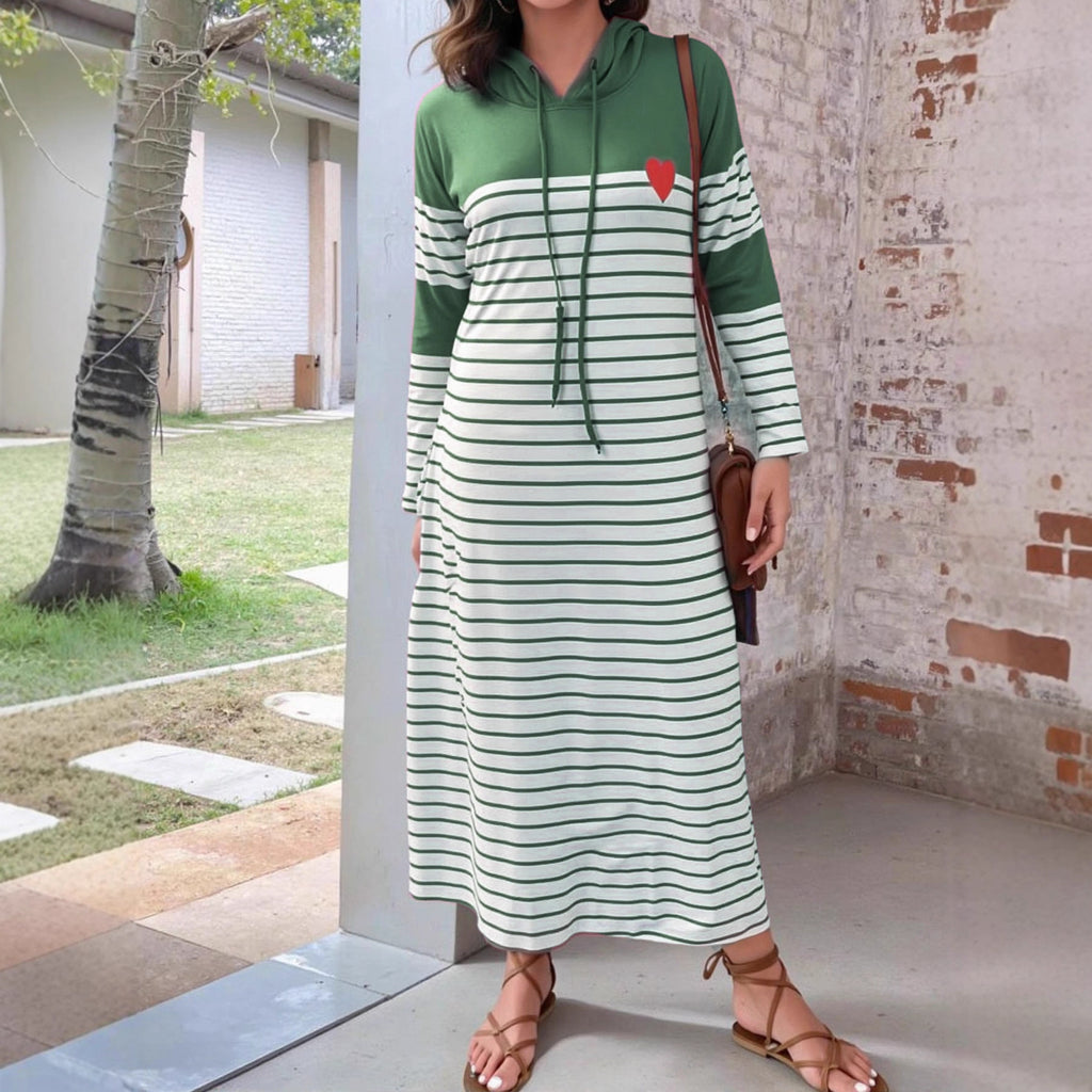 Long Sleeve Knee-length H-cut Front Pocket