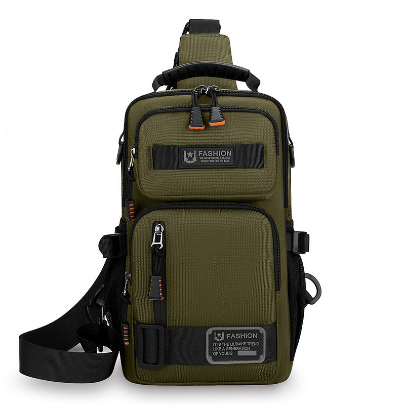 Men's Chest Bag Large Capacity Personalized Trendy Portable Shoulder