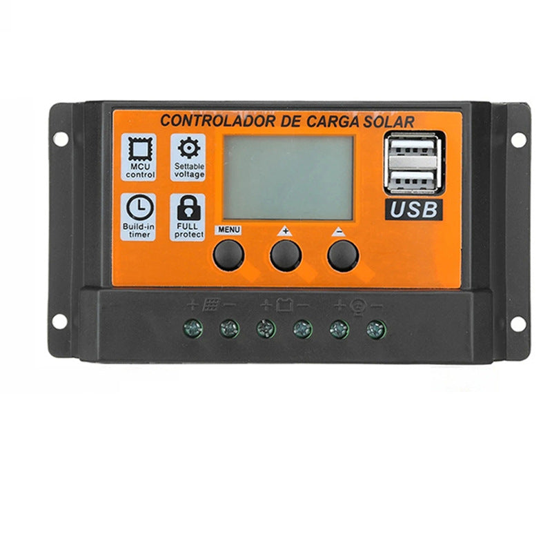 LCD Solar Panel Charging Orange Controller