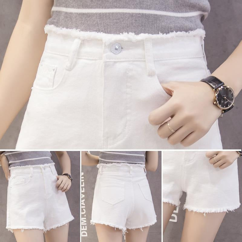 Youthful High-Waisted Denim Shorts For Women Summer Style