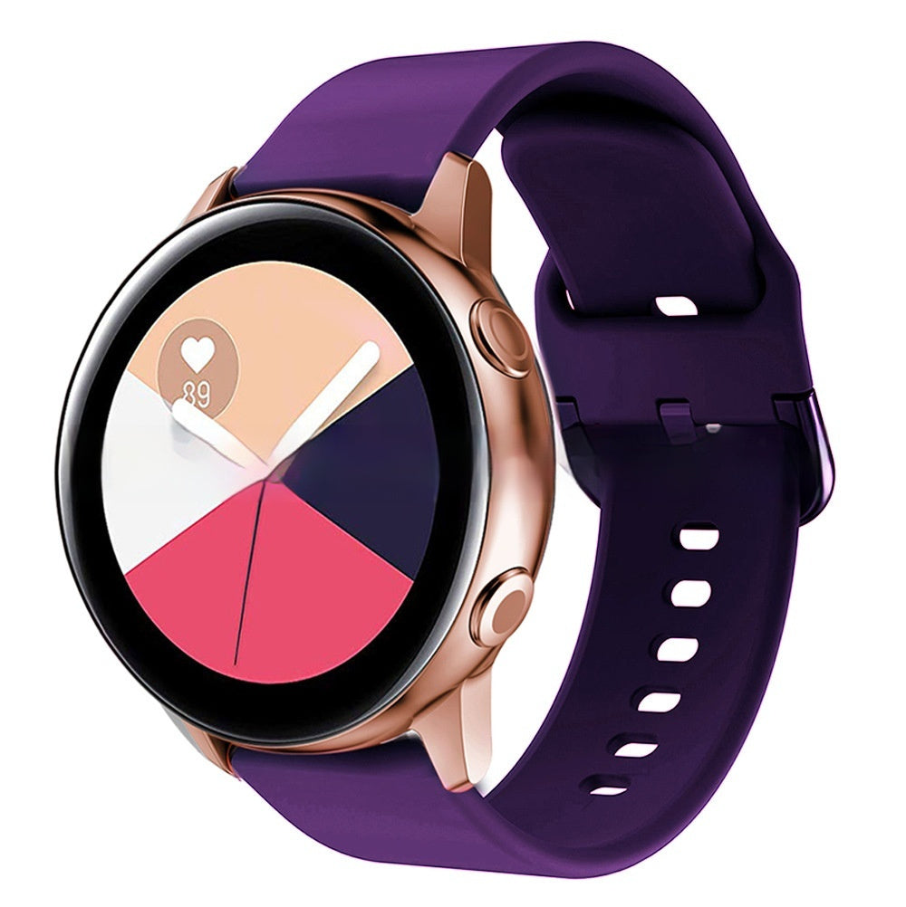 Universal 20 Or 22mm Silicone Strap For Smart Watch