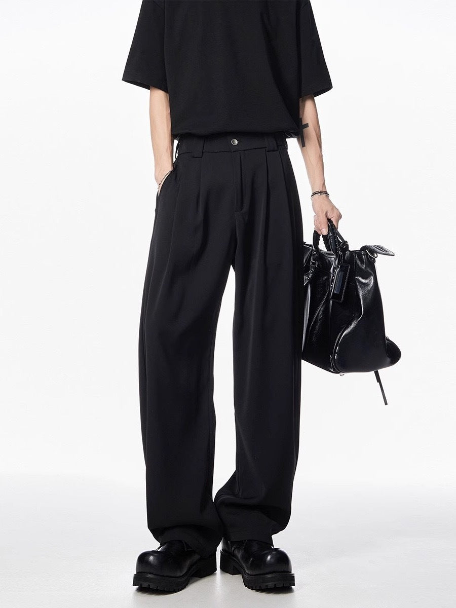 Fashion Personality Drape Ice Silk Leggings Men