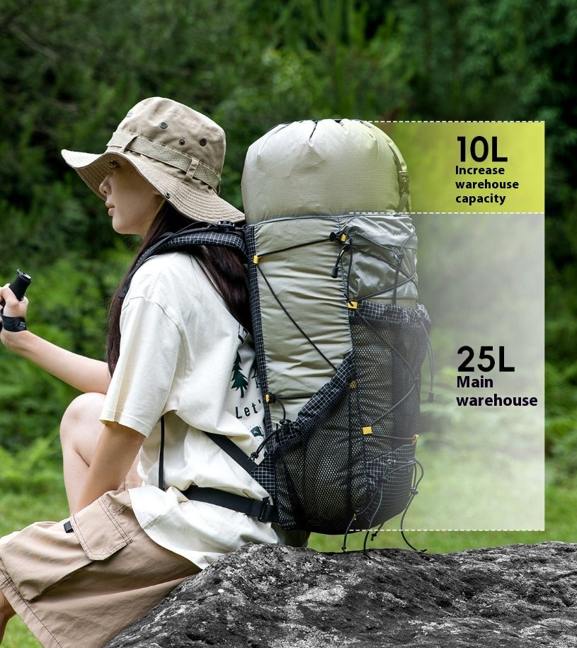 Outdoor Mountaineering Bag 35L Hiking Large Capacity Backpack