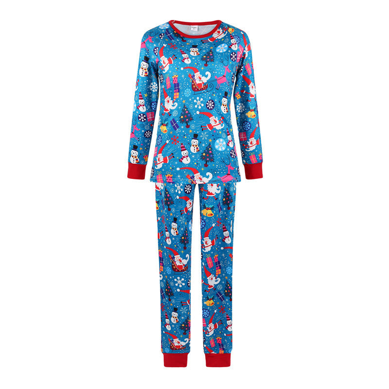 New Parent-Child Christmas Pajamas Parent-child Leisure Wear Set
