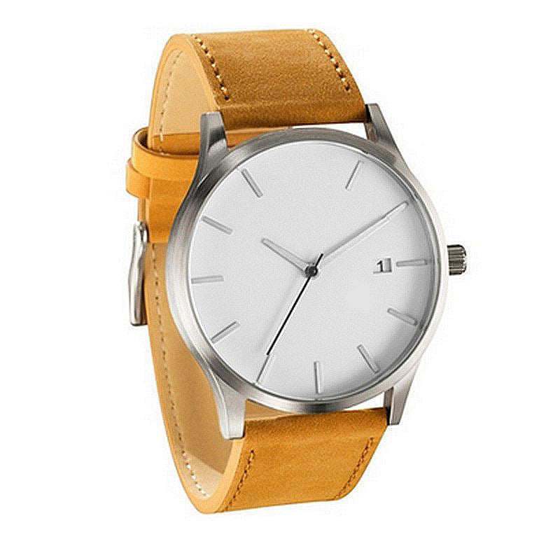 Casual Watch High-end Calendar Fashion Business Matte Leather Quartz Watch