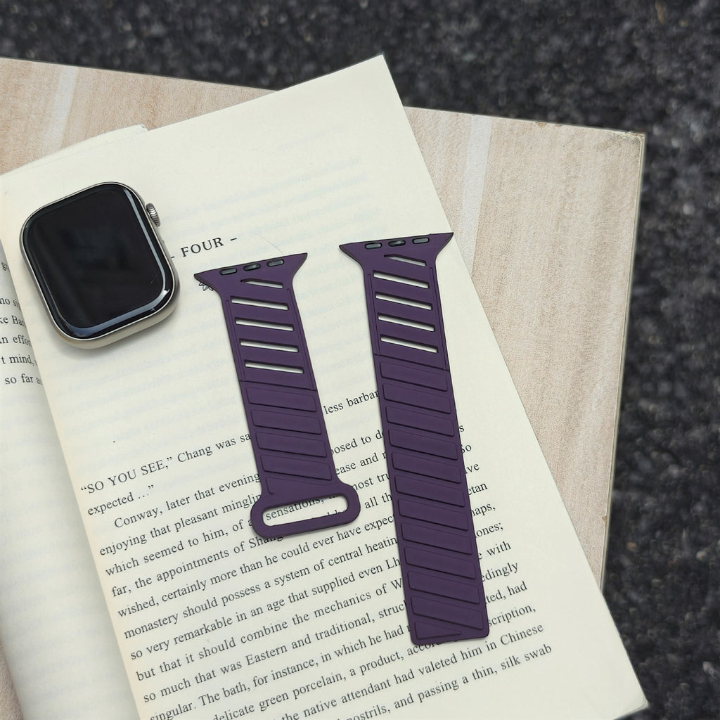 Applicable Twill Silicone Magnetic Watch Band
