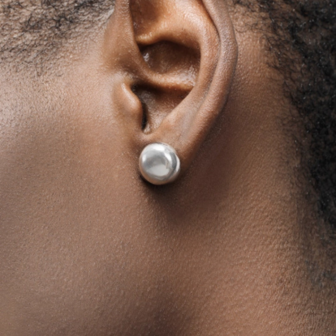 S925 Sterling Silver Earrings For Women All-match Single Pierced Earring