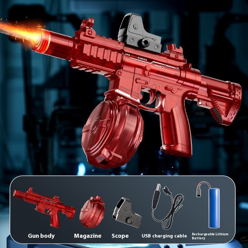 New Ice Mouse Ice Explosion Electric Water Gun Children's High-speed Continuous Hair Linkage Reloading Large Capacity Water Pistols Toy