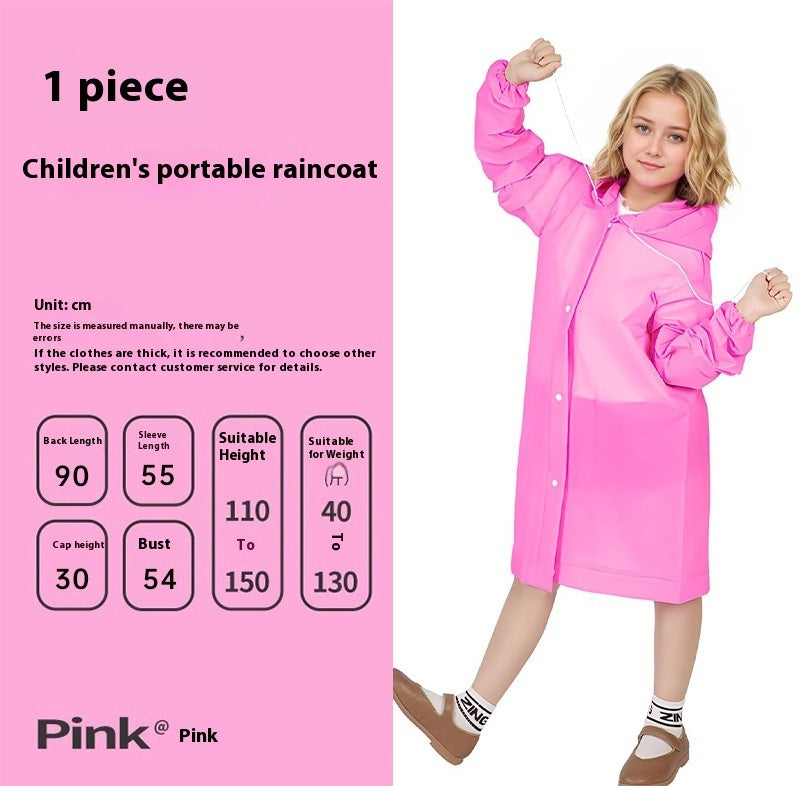 Disposable Portable Card Rain Outdoor Transparent One-piece Raincoat