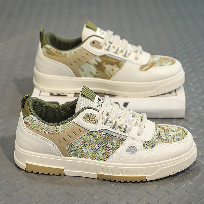 Height Increasing Leisure Leather Board Shoes