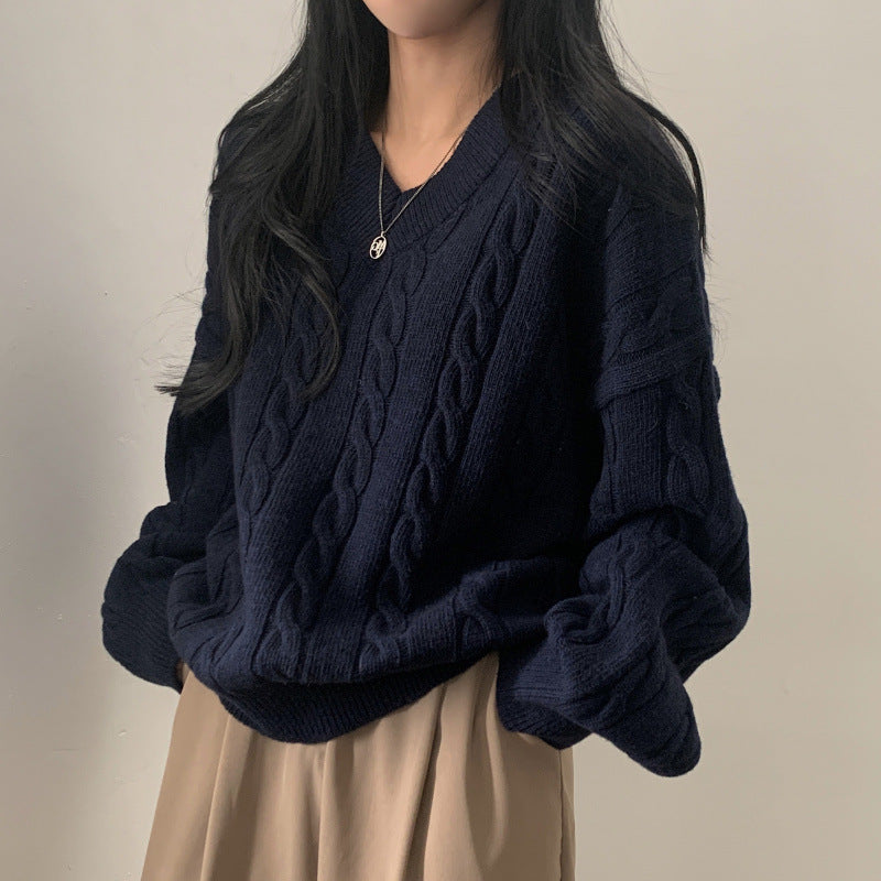 Loose Cozy AutumnWinter Sweater For Women