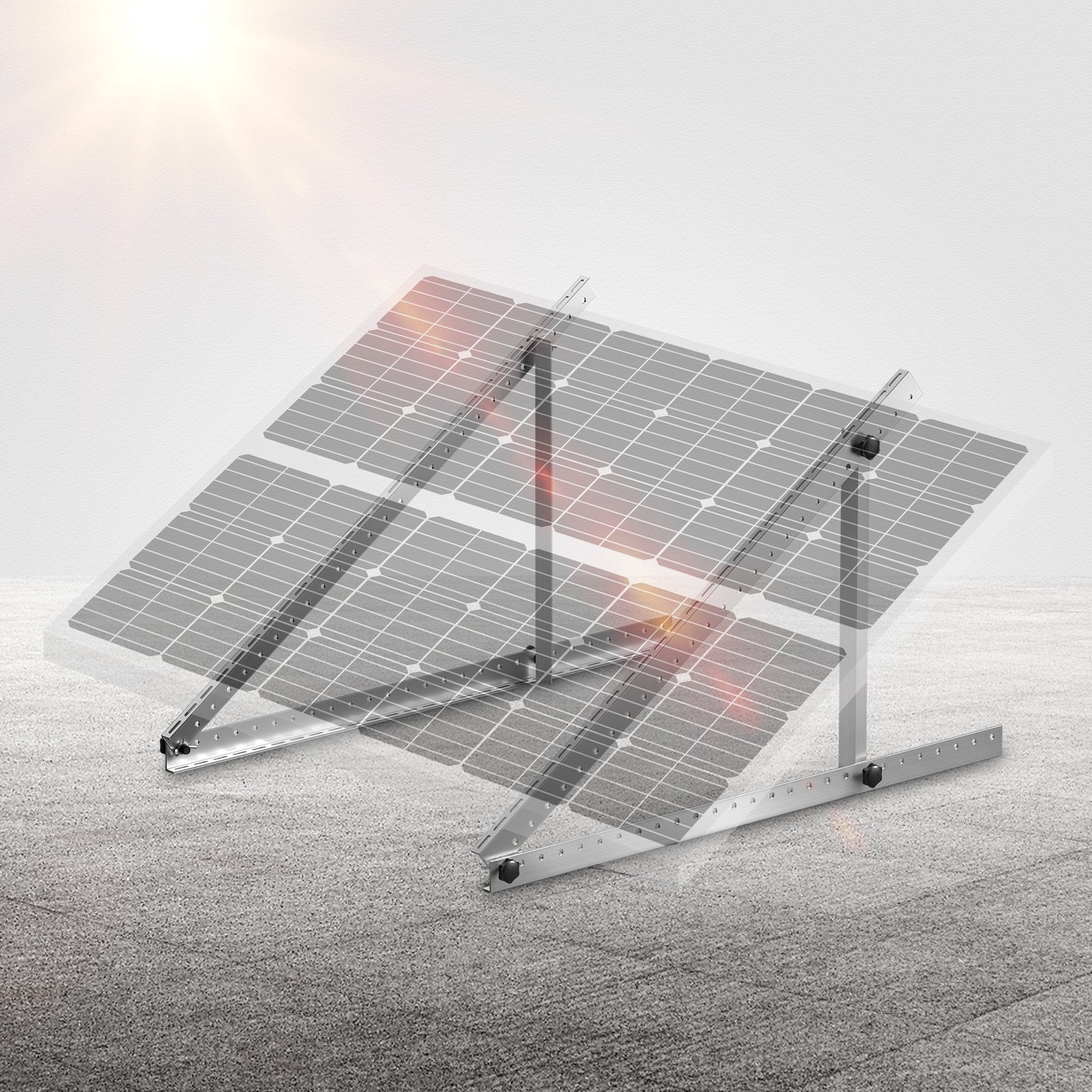 50-Inch Solar Panel Mount Brackets 0 - 90Adjustable Tilt Mount Brackets