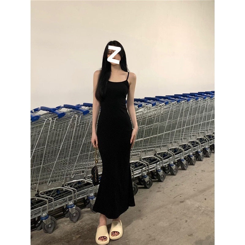 Ins Pure Desire Sleeveless Sling Dress Women