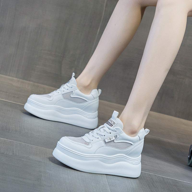 Wedge Platform Thick Bottom Inner Height Increasing Casual Shoes