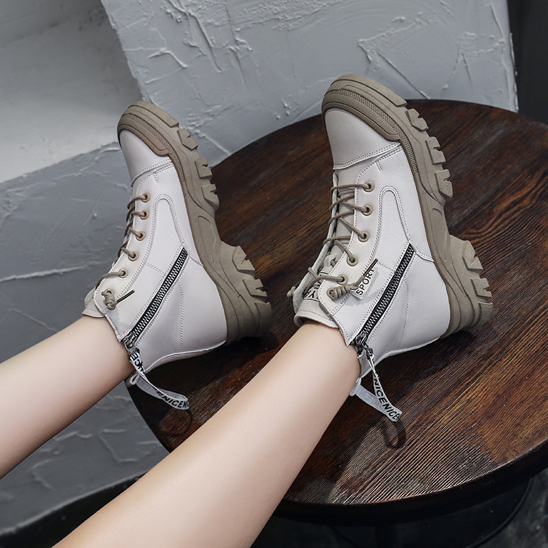 Autumn Fashion Casual Platform Single Boots Sports British Style Boots