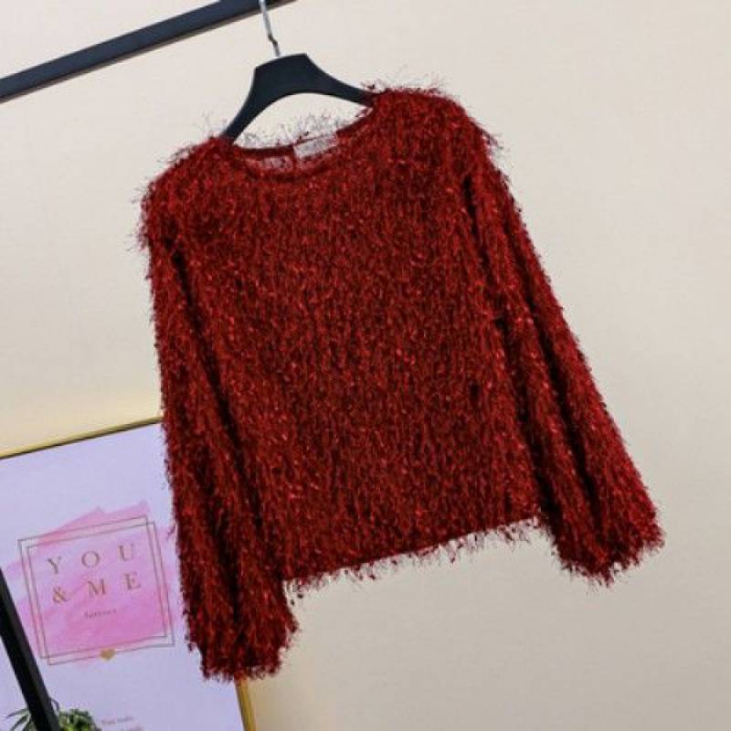 Women's Fashion Personalized Tassel Long-sleeved Top