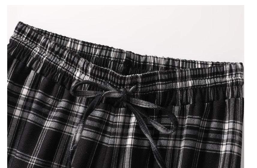 Straight, Loose High Waisted Pendant Pants With Wide Legs