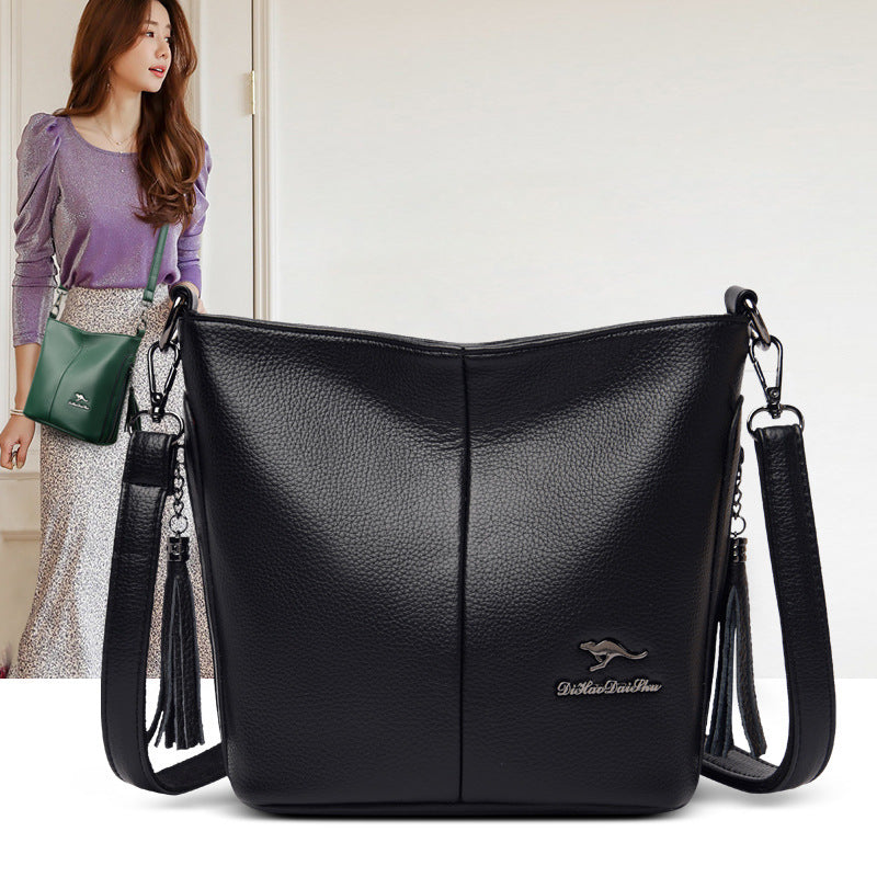 Women's Soft Leather Bag 2025 New Large Capacity