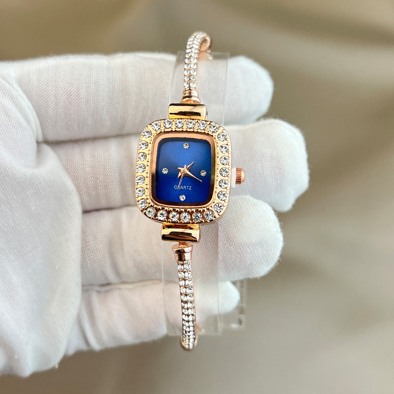 Fashion Diamond Bracelet Small Square Watch Niche Bracelet High Sense