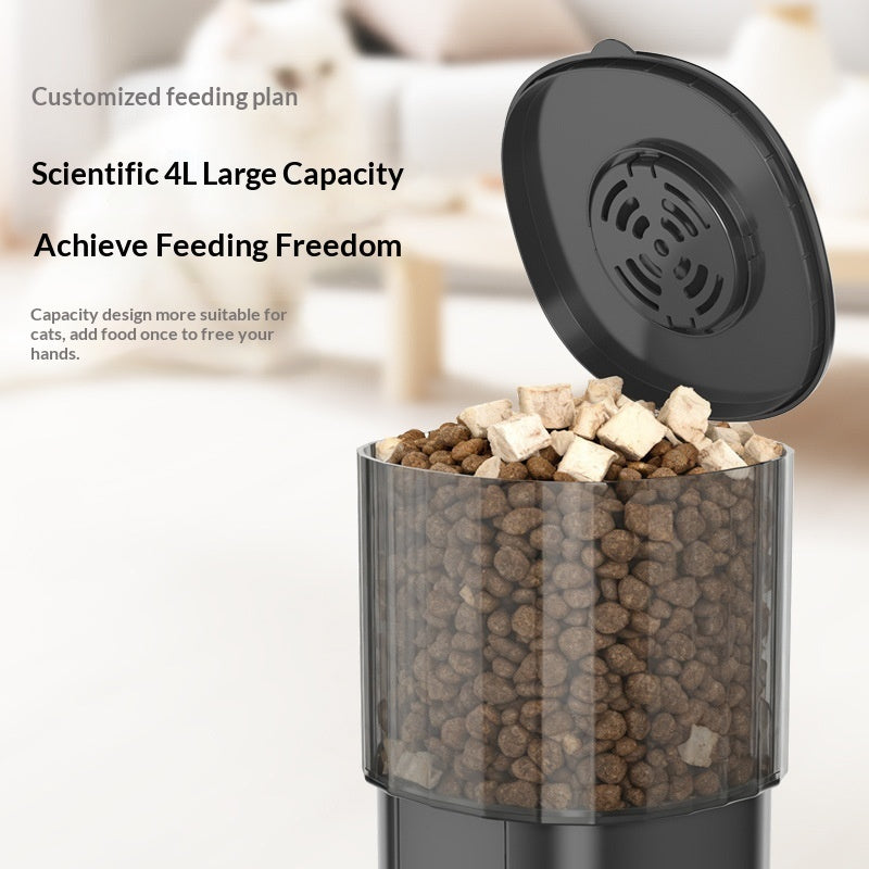 Automatic Pet Feeder With Anti-jamming Feature For Food