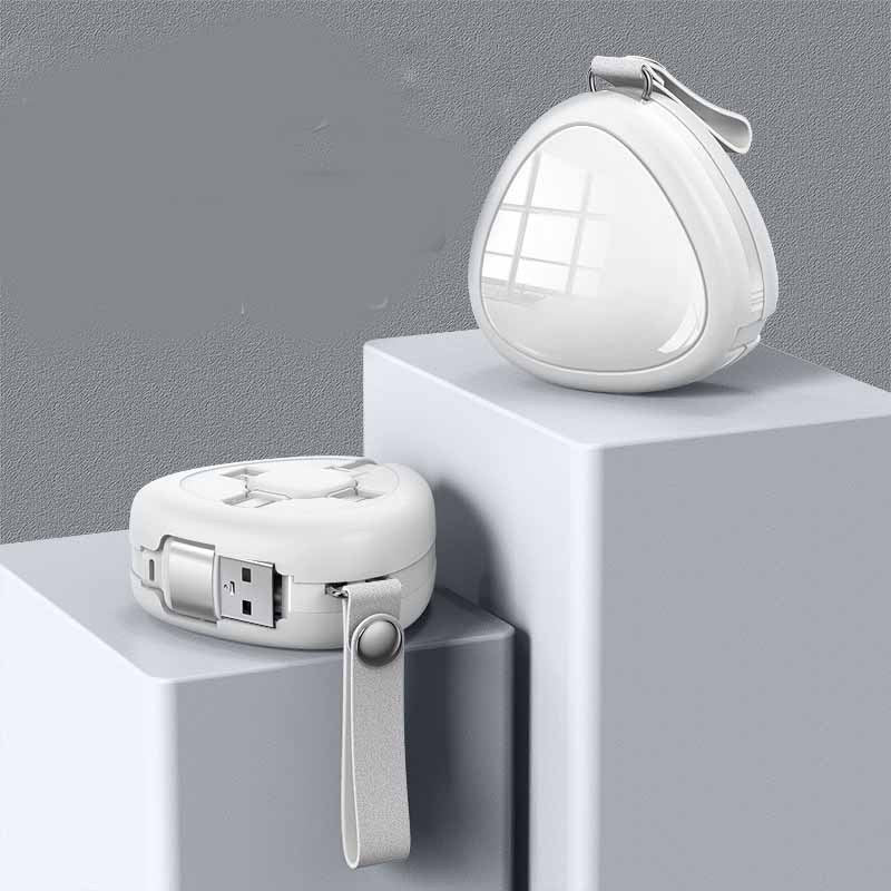 New Stretch One Drag Three Data Line Enterprise Small Gift Fast Charge Three In One Charging Line To Receive Stretch Data Line