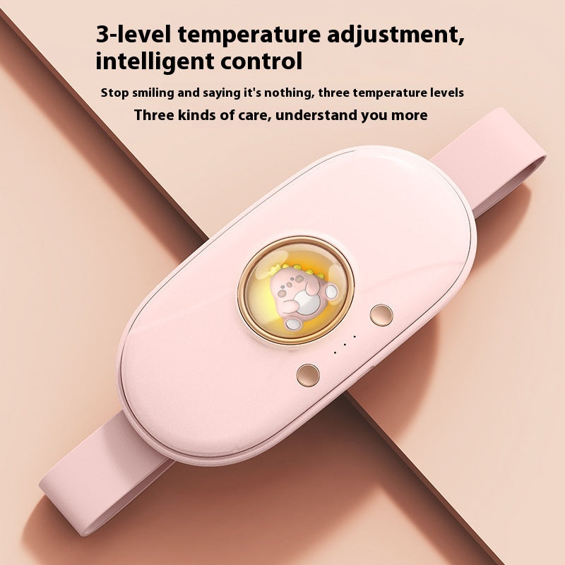Hot Compress Vibration Massage Waist Supporter Usb Charging Multifunctional