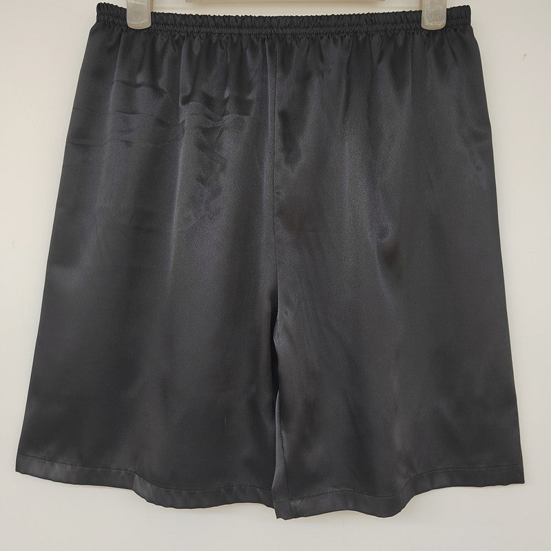 Men's Simple Home 5-point Silk Ice Silk Shorts