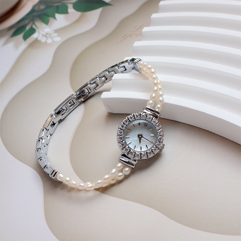 Women's All-match 6A Natural Freshwater Pearl High-grade Bracelet Watch