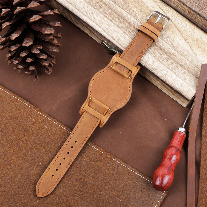 First Layer Cowhide Base Support Tray Strap