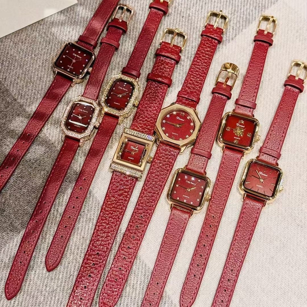 Alloy Ankela Red Women's Watch
