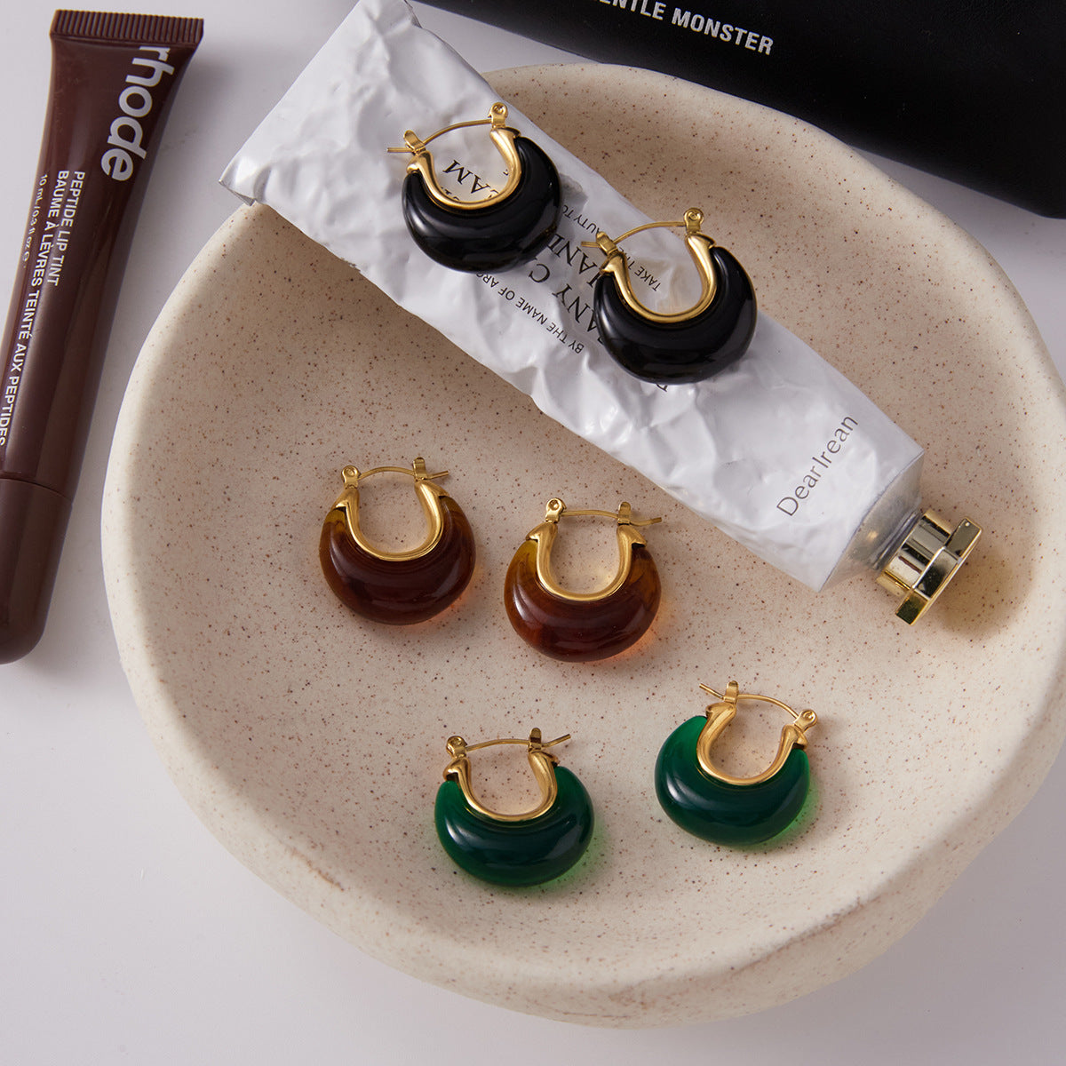 Light Luxury Stainless Steel Ear Clip Titanium Steel Ear Rings High-grade