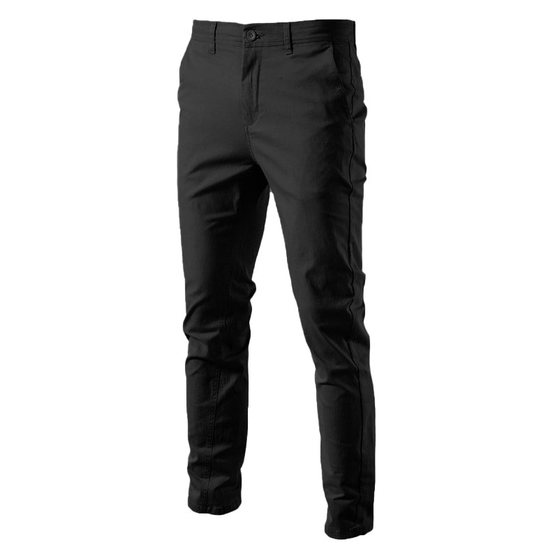 New Men's Solid Color Fashion All-match Thickened Trousers
