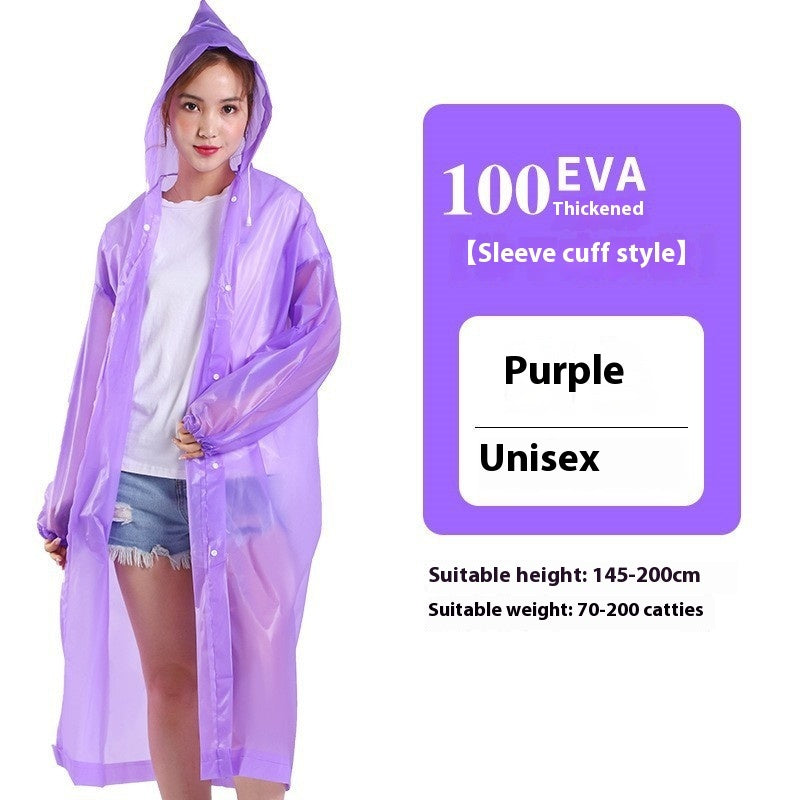 Disposable Portable Card Rain Outdoor Transparent One-piece Raincoat