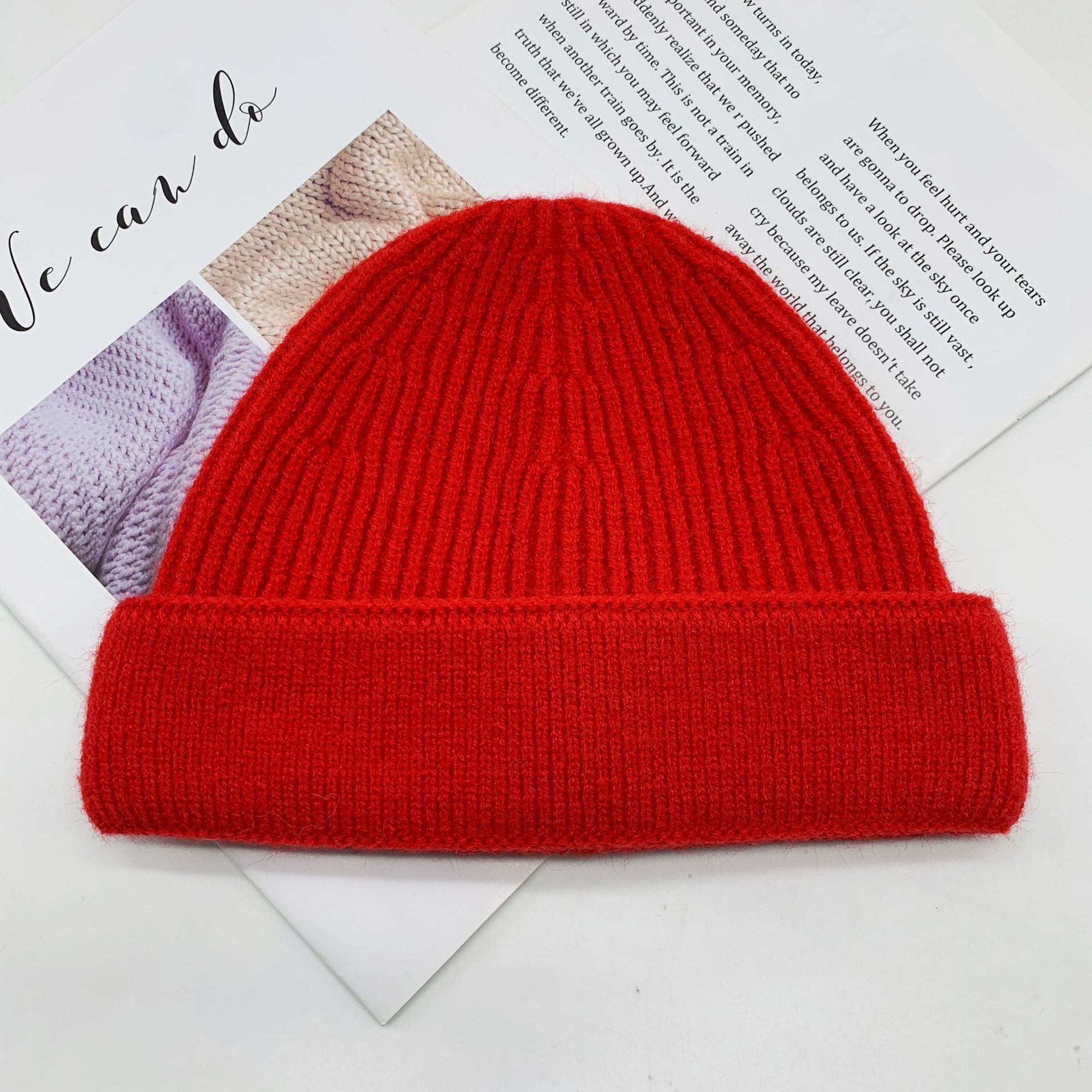 Women's Winter Personalized Big Head Circumference Warm Wool Hat
